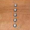 White Topaz Gemstone Friends Jewelry Bracelet &Earring 7-8''