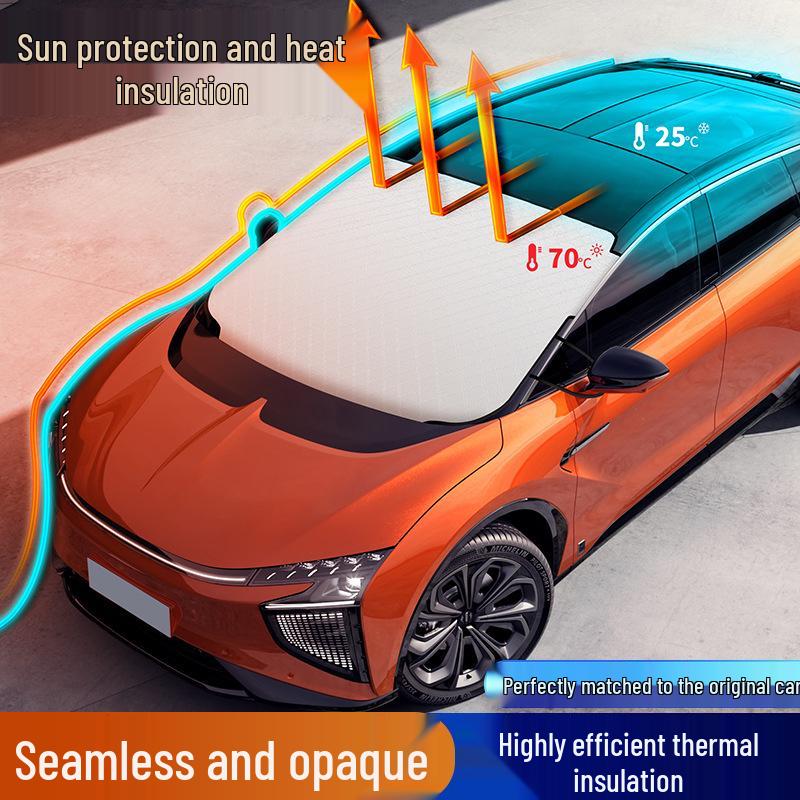 Car Sunshade Heat-Insulation Blackout Umbrella for Front Windshield