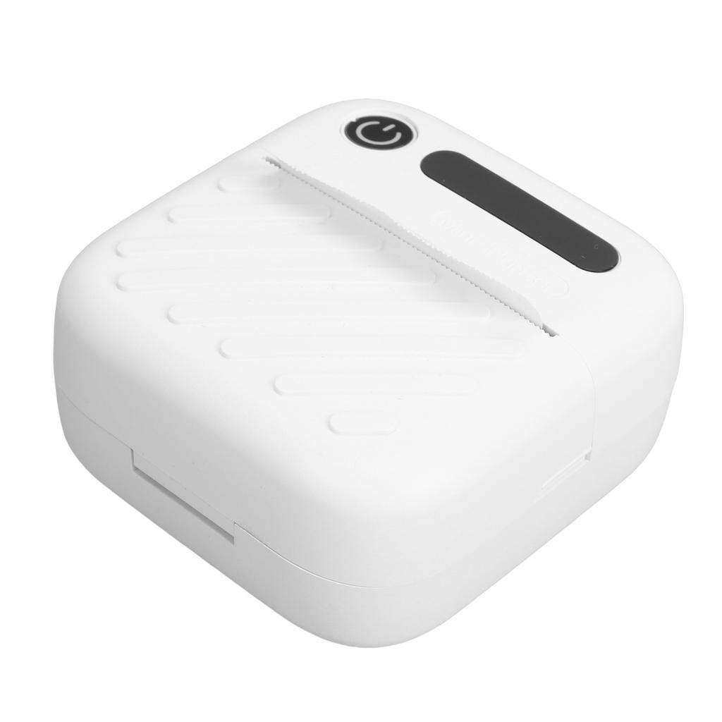 Bluetooth Label Printer Portable Inkless Thermal Printing Machine with Multiple Templates for Home School Office White