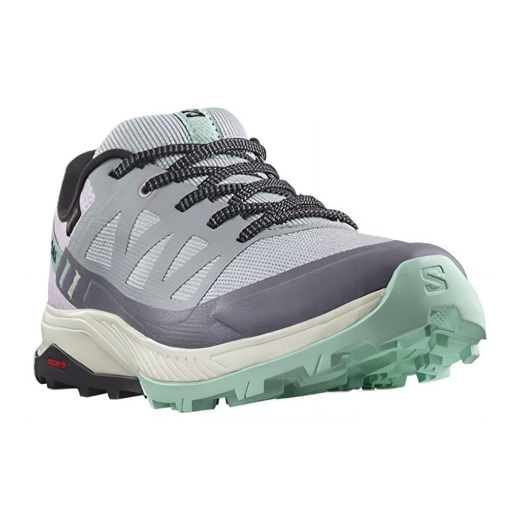 SALOMON Outrise Gore-Tex Bequem Stoßdämpfend Rutschfest Langlebig Niedrig geschnitten Outdoor Funktionsschuhe Damenschuhe Schwarz Grau L47219200