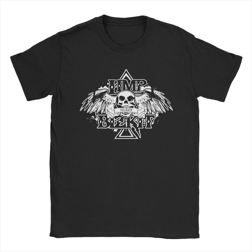 Vintage Limp Bizkit Band Tshirt Unisex Unisexs Crew Neck Pure Cotton T Shirts Rap Rock Short Sleeve Tee Shirt Original Clothing