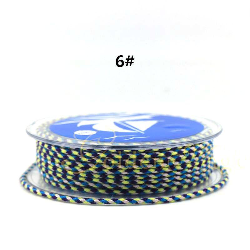 Colorful Carrying Strap Braided Rope Hand-Made Cotton Threads Handcraft Braiding Rope Braided Rope Bracelet Braiding Thread Crafts Tassel DIY Material