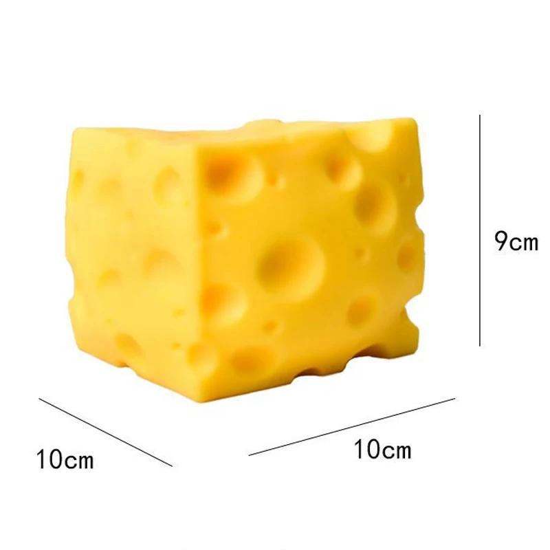 Simulate Cheese Fidget Toy Slow Rebound Shapeable Venting Ball Realistic Giant Squeeze Toys for Adult Stress Relief