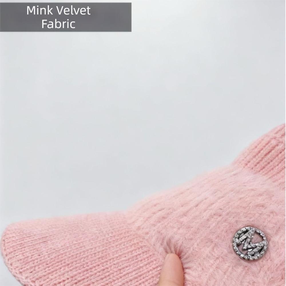Windproof Winter Hat Thickened Baseball Cap Fashion Knitted Hat for Women