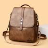PU Backpack Women's Large Capacity Backpack Lightweight Travel Student Schoolbag