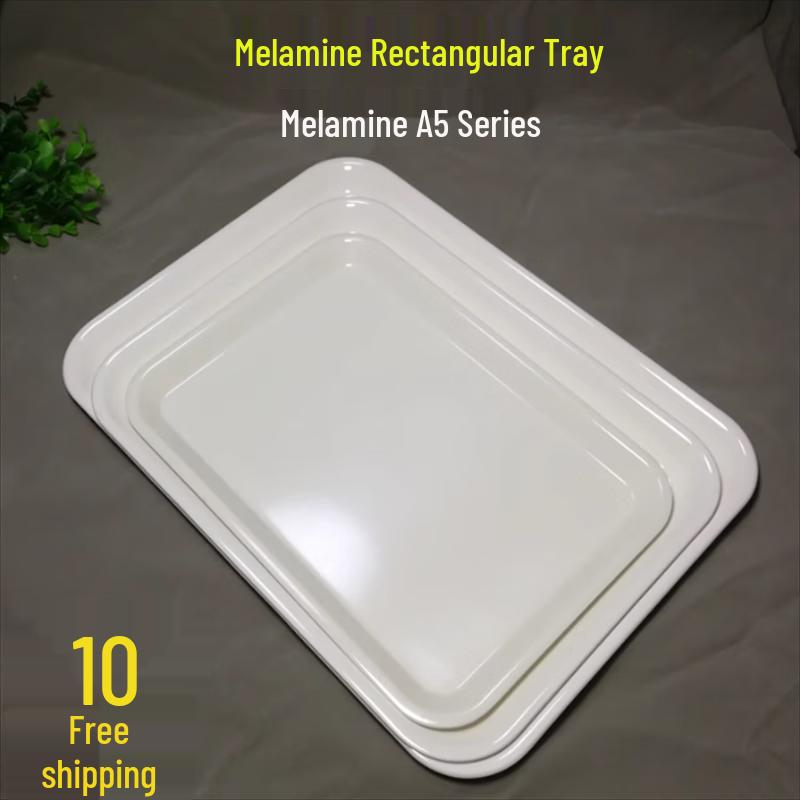 

Huabeisen 18-inch Rectangular Plastic Serving Tray