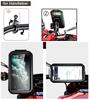 Black Motorcycle Bike Handlebar Phone Case Holder Stand Touch Screen Waterproof