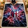 FlaneldeckeBologna FC Warme Weiche Decke für Innenbereich Sofa Bett Wohnzimmer