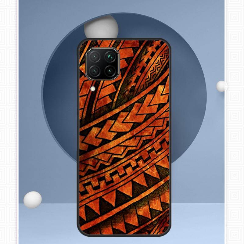 Maori Tribal Samoan Polynesian For Huawei Nova Y72 Y90 Y61 Y91 Y60 Y70 12s 12i 11i 8i 9 10 SE P20 P40 Lite P60 P30 Pro Case