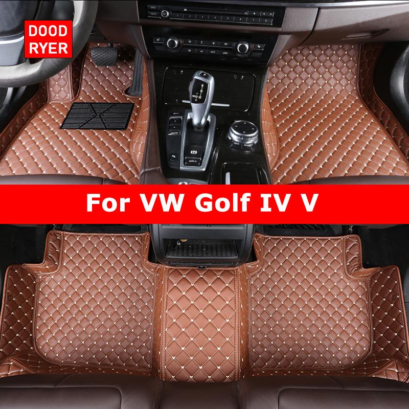 DOODRYER Custom Car Fußmatten Für VW GOLF IV V 1997-2008 4th 5th Auto Teppiche Fuß Coche Zubehör