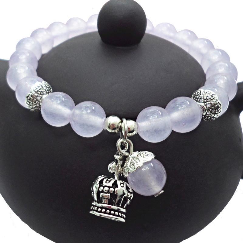 Armband mit Kristall-Katzenaugenperlen im Ethno-Stil für Damen