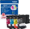 [Genuine Product] Brother Industries LC511-4PK-E Ink Cartridge 4-Color Pack (Eco Package) Compatible Models: DCP-J529N, DCP-J929N-W, DCP-J929N-B, DCP-
