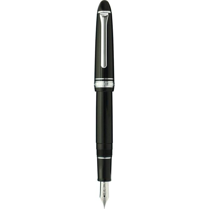Sailor Profit Casual Fountain Pen, Silver Trim, Black, Medium Nib, 11-0571-420