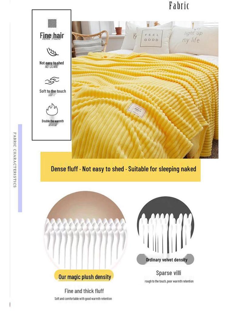 Magic Flannel Coral Fleece Blanket: Thick, Warm, and Versatile Gift