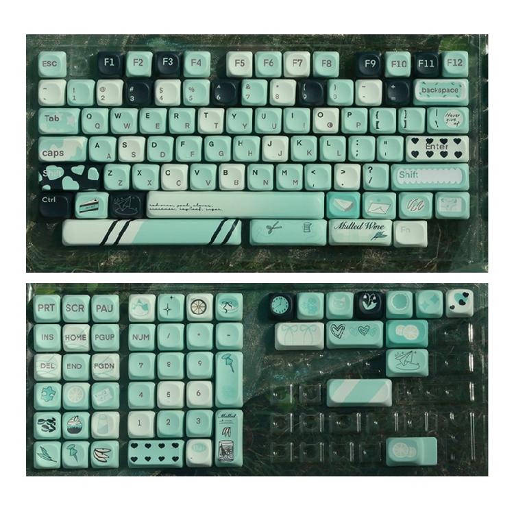 

Fantasy Summer PBT Keycap Set 131Keys, MOA Profile Keycaps Dye Sublimation for Extended Keyboard Use 1