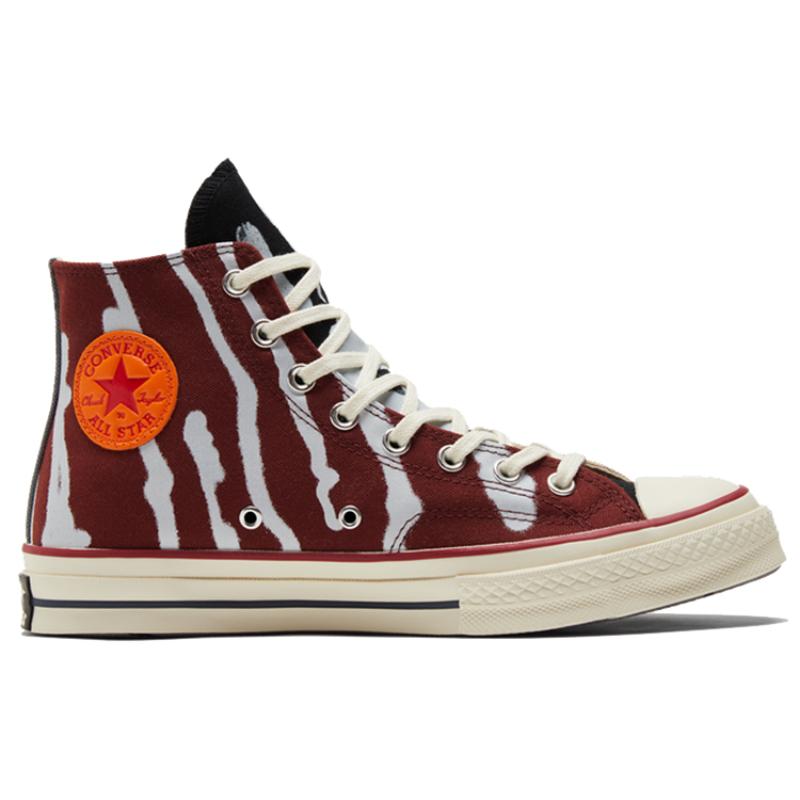Converse 1970s Come Tees x Chuck Taylor All Star Trendy Versatile High-Top Canvas Shoes Unisex White Red