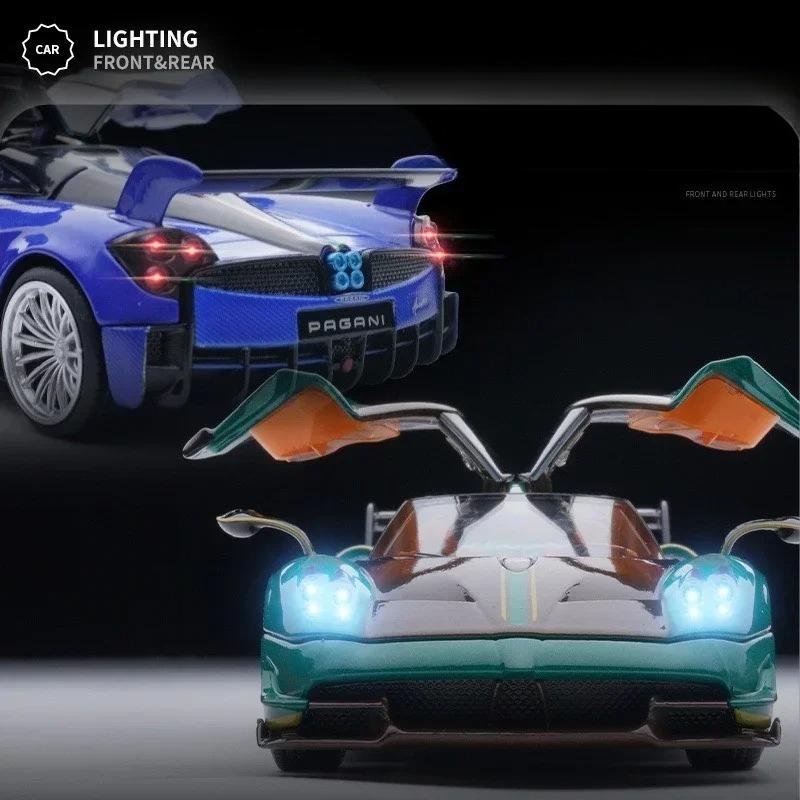 1/32 Pagani Huayra Supercar Diecasts & Toy Vehicles Metal Car Model Shock absorber Sound Light Collection Car Toys Gift