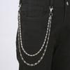New Hip-hop Double-layer Trouser Chain Niche Waist Chain Personalized Fashion Denim Accessories