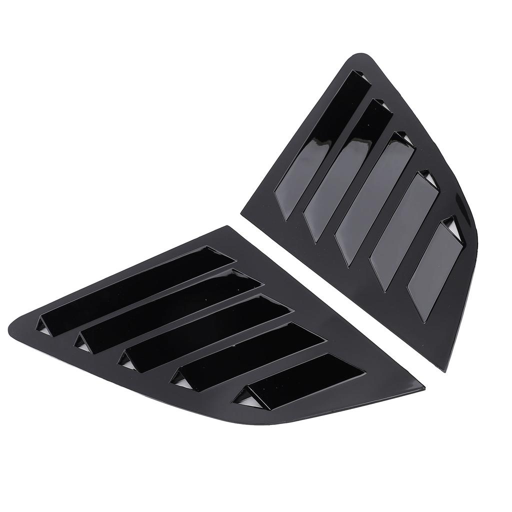 2Pcs Rear Side Window Louver Cover Left Right Rear Window   Vent Scoop Shutter Cover Blind Replacement for 8V Hatchback 2014-2020