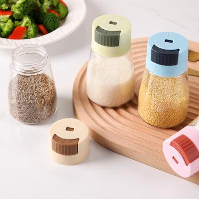 1Pc Kitchen Dosing Seasoning Bottle Pressing Salt Dispenser Household Salt Shaker Spice Pepper Seasoning Bottle