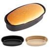 Nonstick Bread Mold Carbon Steel Oval Baking Pan Reusable Cake Mould for Cheesecake Desserts Chocolates Puddings Home Kitchen Bakery