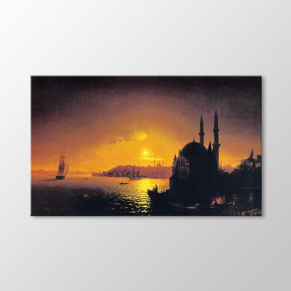 

Пейзаж Стамбула в полнолуние, 1846 г. Живопись
