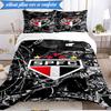 3PCS Spfc Team Crest Design Printed Soft Bedding Set,Including 1pc Duvet Cover And 2pcs Pillowcases Perfect for Bedroom, Dormitory, Fan Gift
