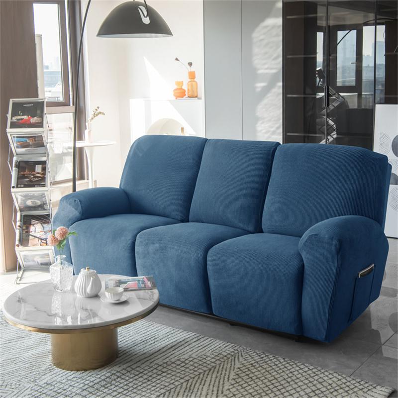 Polar Fleece Recliner Sofa Cover For Living Room Stretch Spandex Armchair Slipcovers Lazy Boy Chair Covers Couch Protector Split