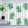 Leaves Shower Curtain Watercolor Tree Branch Leaf Vine Plant Bath Curtain Modern Fabric Nordic Bathroom Decor