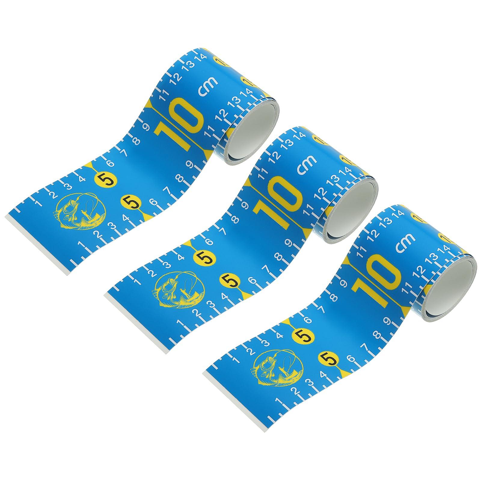 

PATIKIL Adhesive Fish Waterproof Fish Measuring Tape Sticker for Fishing and Lake Blue 3-Pack 51 Ruler, Boats, Kayaks, Workbenches,