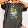 Cute Frog Clown T-Shirt, Cartoon Animal Graphic Tee, Unisex Cotton Shirt, Playful Frog Illustration