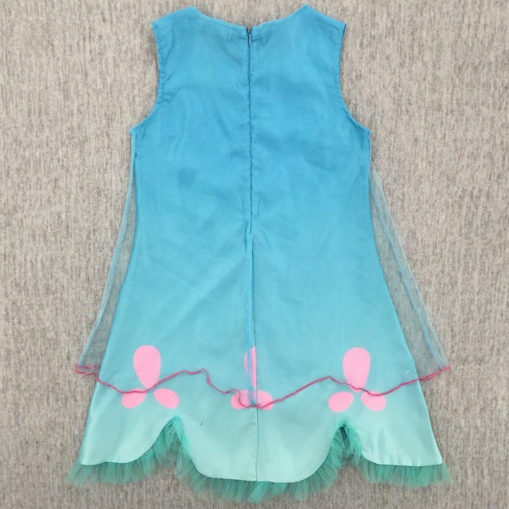 Enchanting Kids Girls Trolls Poppy Princess Dress Ideal For Cosplay And Parties
