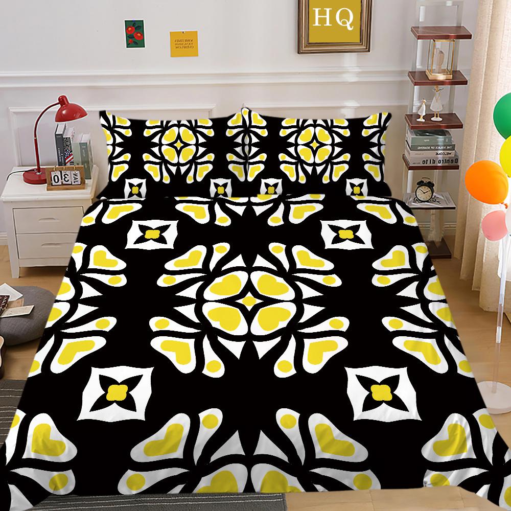 Bohemian Printed Duvet Cover Set Double Size Microfiber Bedspreads Design High Ranking Home Bedclothes