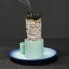 1pc Ceramic Incense Burner Set - 4-in-1 Handcrafted Incense Stick & Palo Santo Holder with Smudging Tray, Elegant Bohemian Decor