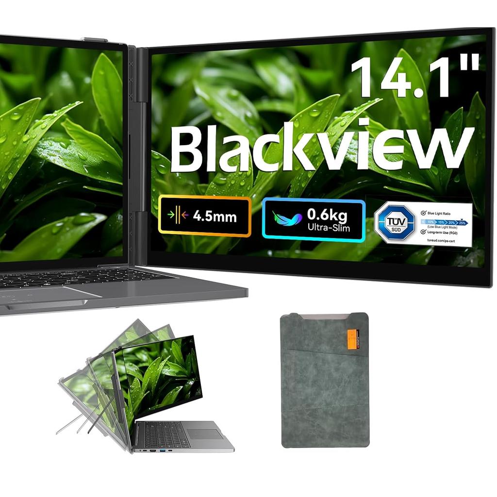 Blackview SCM6 14 Inch Portable Computer Monitor USB-C FHD 1080P Portable Monitors IPS 60Hz Externer Monitor