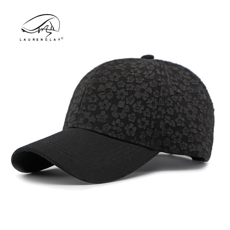 Korean Version of Fashionable Small Floral Baseball Cap Hard Top Women's Spring and Summer Outdoor Sunscreen Sunshade Cap Tide