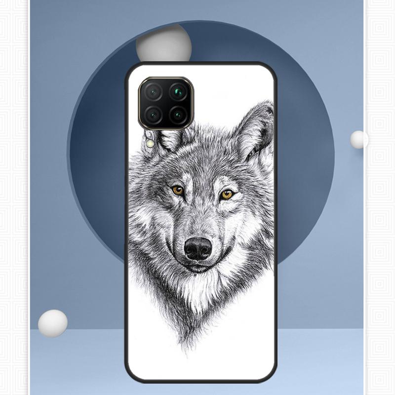 Wolf Art For Huawei Nova Y72 Y90 Y61 Y91 Y60 Y70 12s 12i 11i 8i 9 10 SE P20 P40 Lite P60 P30 Pro Case