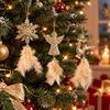 Plastic Christmas Tree Feather Pendant Wall Christmas Decoration  Christmas Party Decor