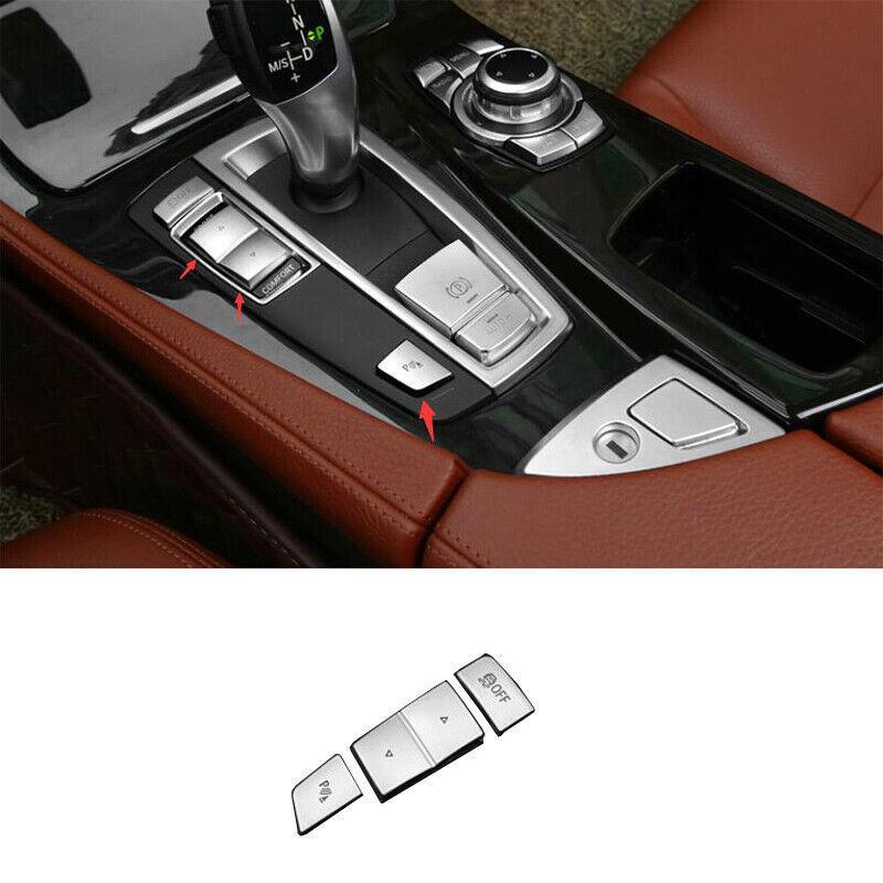 For BMW X3 F25 X4 F26 2011-2017 Silver Middle Console Gear Shift Buttons Sticker