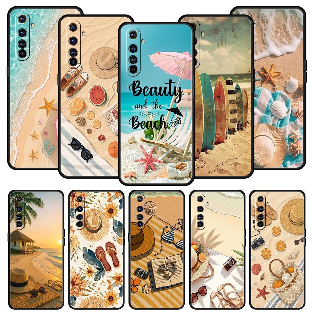 Summer Beach Case For Realme C67 C63 C55 C53 C35 C25 C21 GT 2 3 5 6 10 11 12 13 Pro Plus 5G Soft TPU Phone Cover Fundas Capa Bag