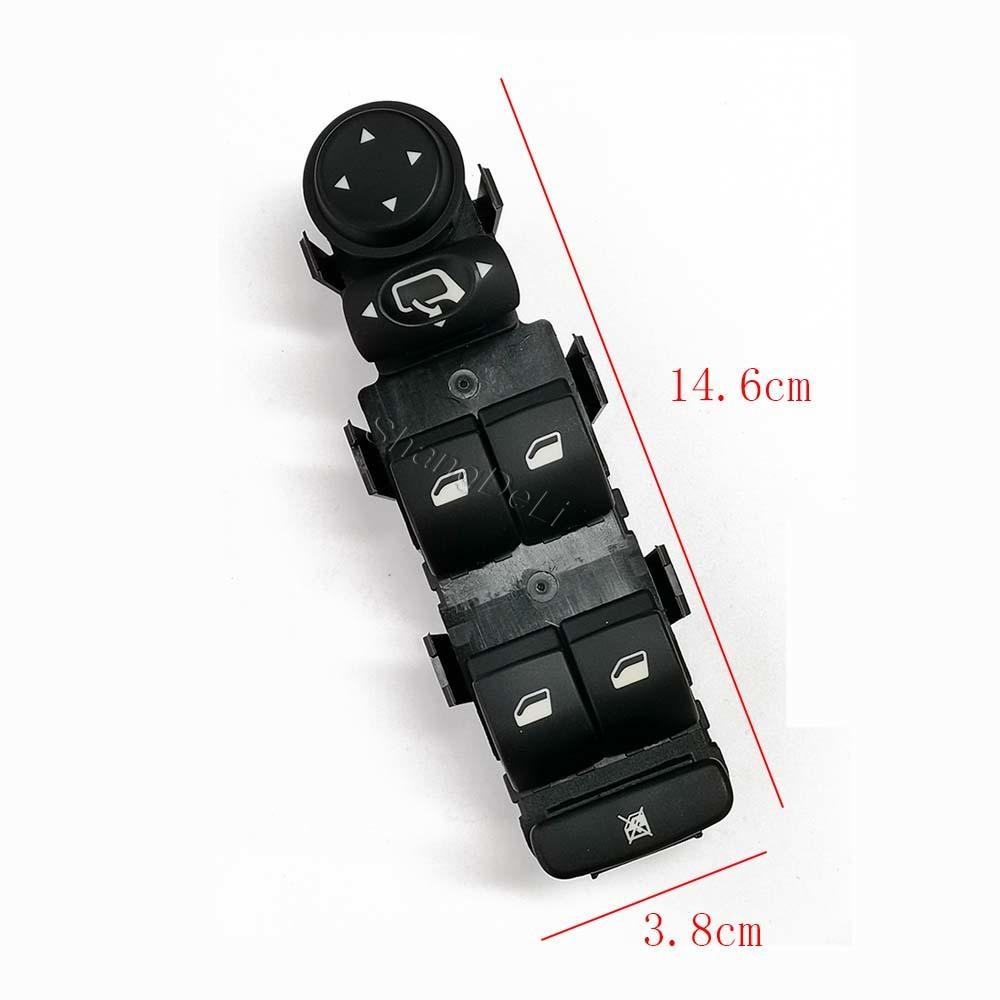 OEM 6554.HA Master Power Window Switch with Electric Folding Mirror 4 Window Lifter Buttons for Citroen C4 2004-2010 Auto Parts