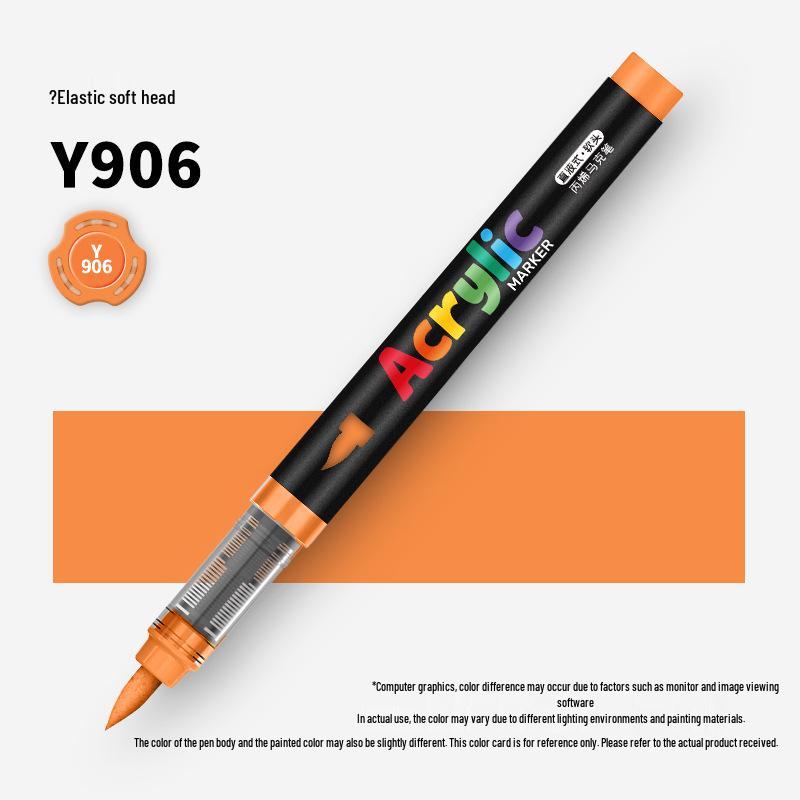 60-Color Soft Tip Liquid Ink Acrylic Marker Set for Primary School Art