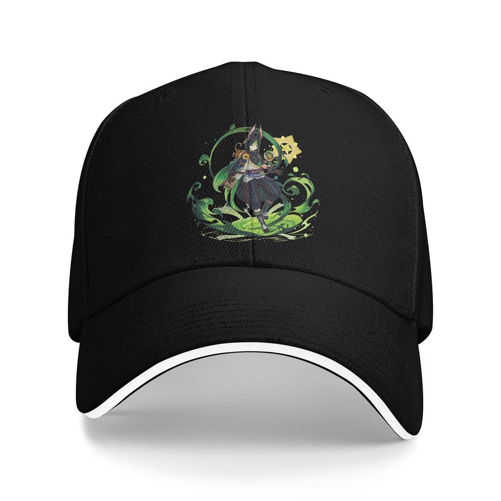 Paimon Genshin Impact Emergency Impact Baseball Caps Genshin Impact Anime Game Sandwich Hats Unisex Polyester Dad Hat Sport