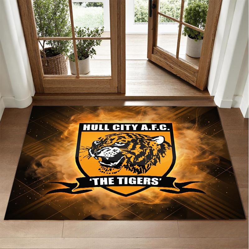 Hull FC Design Crystal Velvet Rug Soft Decorative Mat for Bedroom Entrance