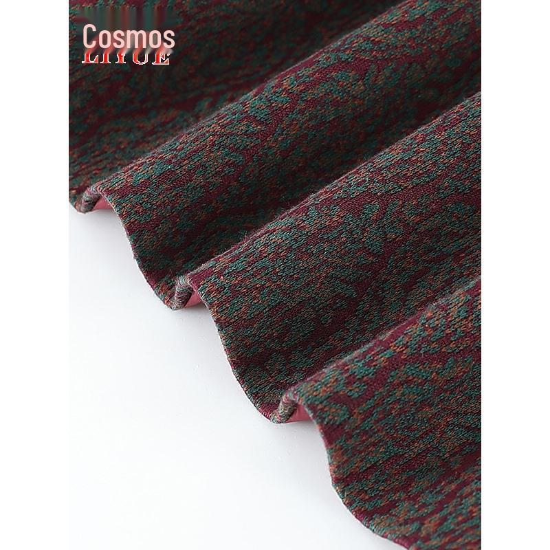 Podzimní vlněný kabát pro ženy středního a staršího věku