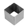 Anneau de Moule à Gâteau Mousse Carré en Acier Inoxydable Argenté 2,5 Pouces Cutter de Cuisson Moule à Pâtisserie Antiadhésif Réutilisable Gâteau