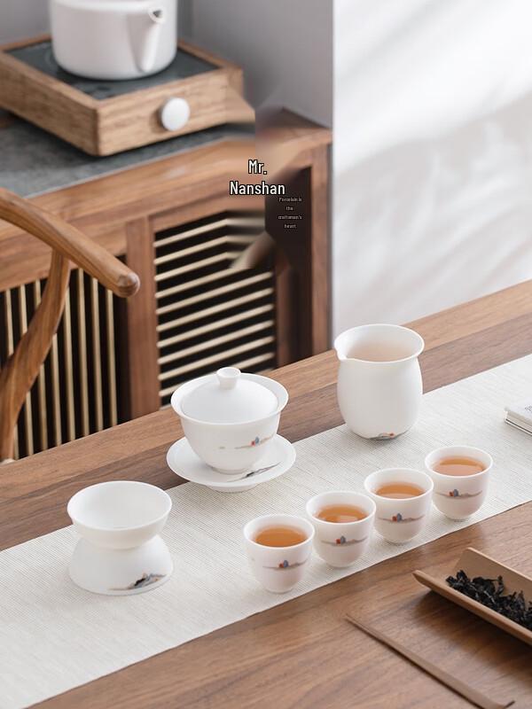 

Mr. Nanshan Mountain View Stone Gaiwan 7-Piece Tea Set