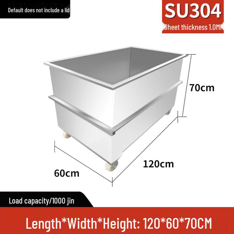 Large Capacity Stainless Steel Rectangular Fermentation & Soaking Tank