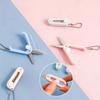 Mini Portable Folding Scissors Colorful Creative Stainless Steel Paper Cuttings Art Office  School  Supplies  Convenient