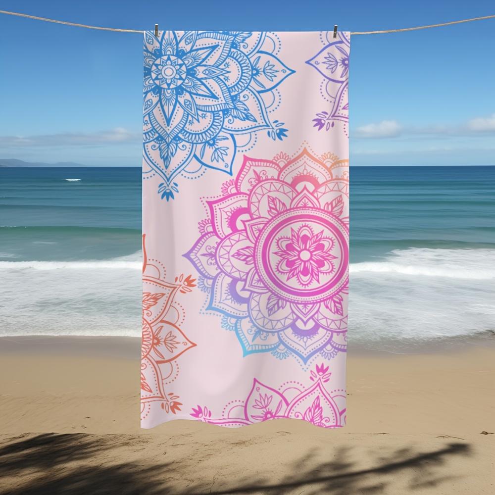 

Mandala Design Quick Dry Microfiber Towel, Soft Absorbent for Travel Camping Pool Beach W40*H60(CM)